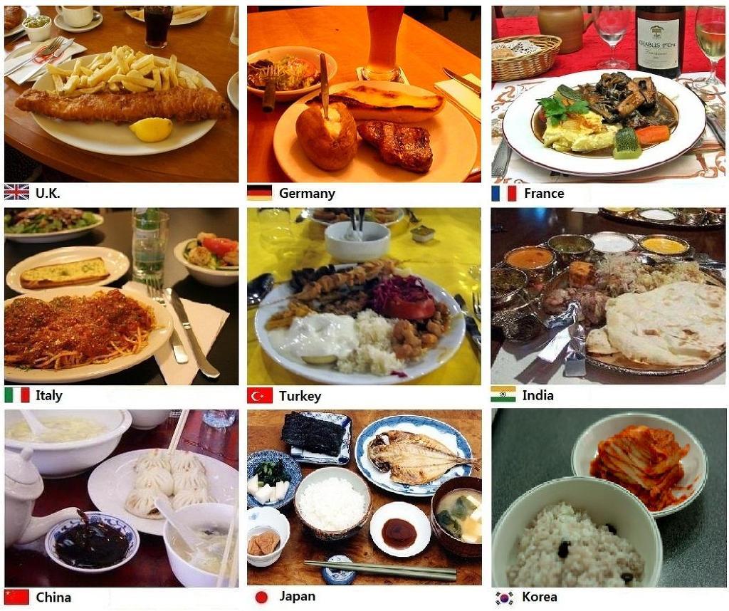 [비 교] 일본인이 올린 세계의 식탁